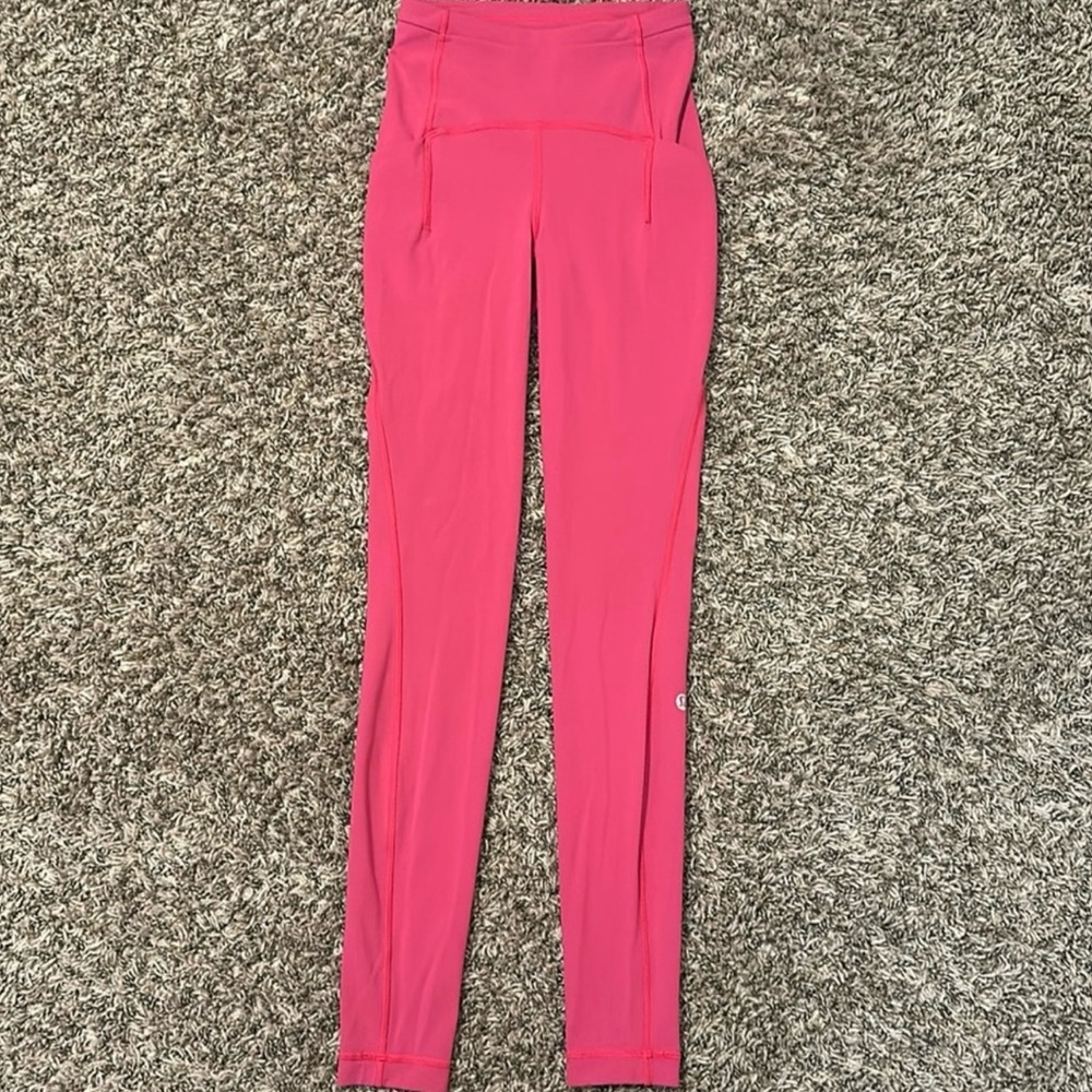 Lululemon Athletica Bright Pink Leggings